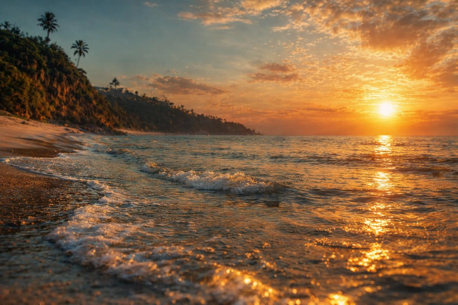 Calm horizon over water at sunrise — a place to find your footing